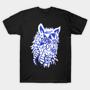 kiba the wolf in mexican pattern arts ecopop wild dog T-Shirt